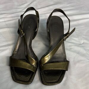 Sergio Rossi Metallic Bronze Sandals